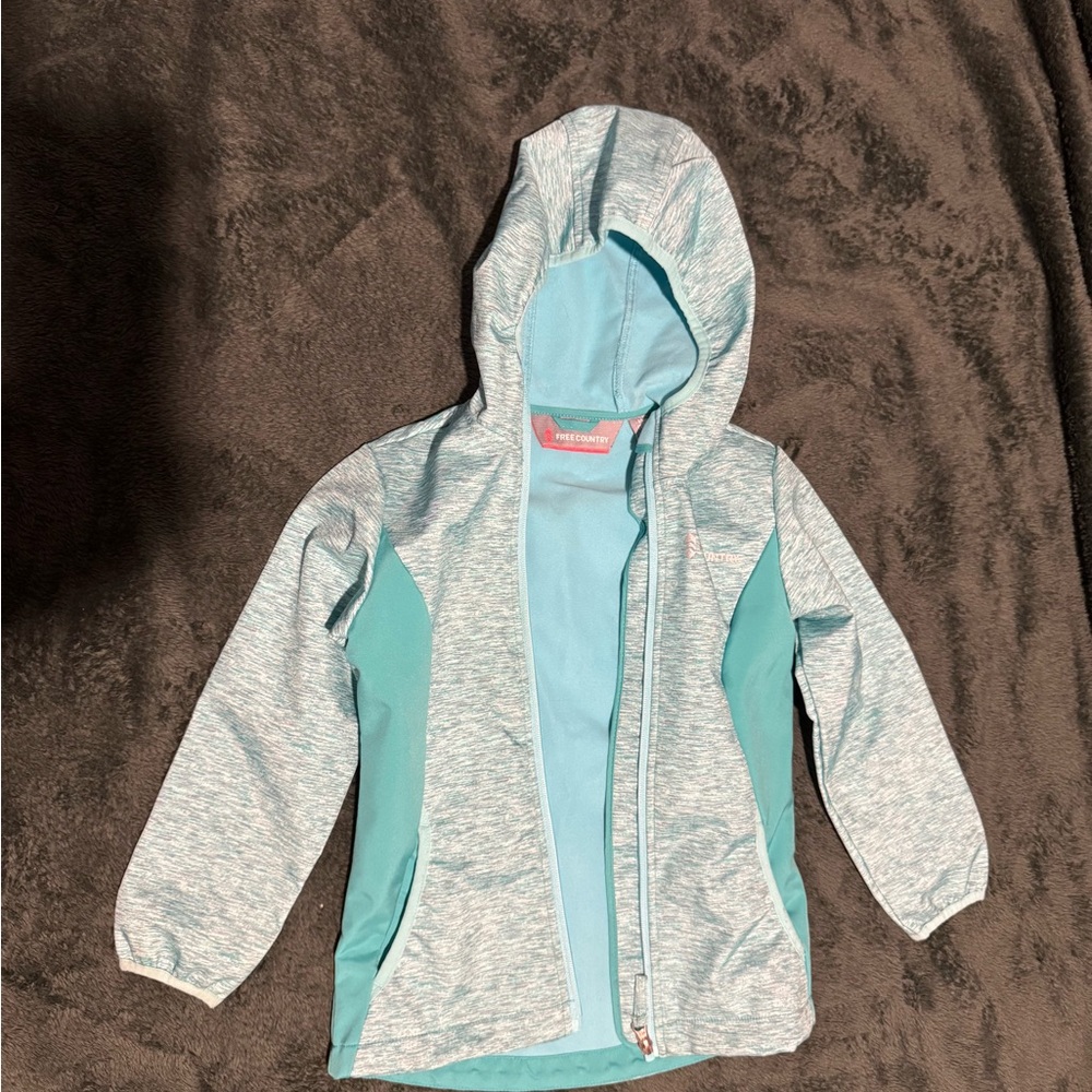 Free Country Teal Hooded Jacket